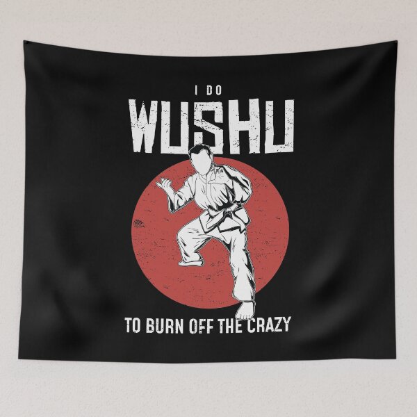 Item preview, Burn Off The Crazy Chinese Martial Arts Wushu design designed and sold by jakehughes2015.