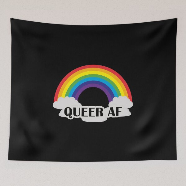 Item preview, Queer AF Lesbiian Gay Bi Pansexual Transgender Asexual Pride design designed and sold by nikkidawn74.