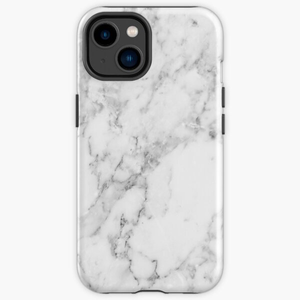 White Marble Print iPhone Tough Case