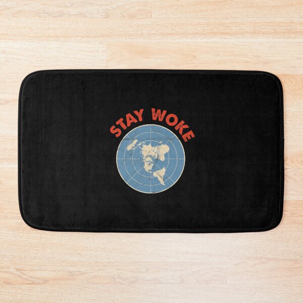 Item preview, Flat Earth Conspiracy Theory Society Vintage Stay Woke design designed and sold by A-Fashion.