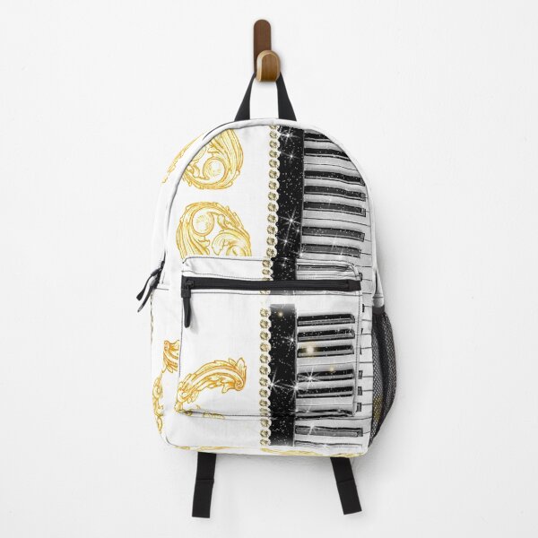 Item preview, Piano Notes Keyboard and Golden Ornaments Music Instrument Keyboard Sheets designed and sold by Jolly-Yosei.