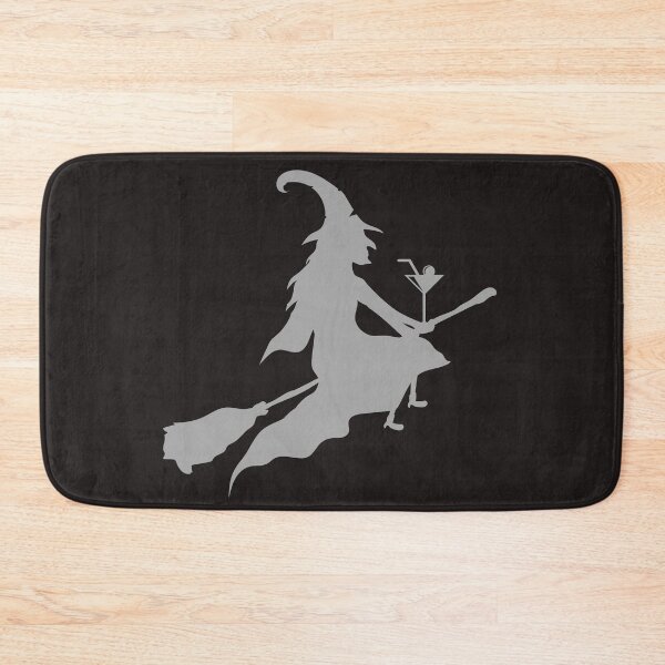 Item preview, Funny Halloween Witch on Broom with Martini designed and sold by FazCreations.