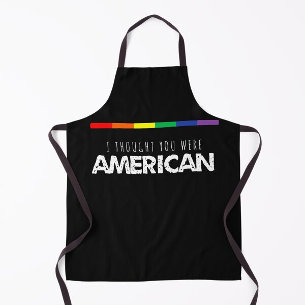 Item preview, “I Thought You Were American” Gay Pride designed and sold by MillerDesigns.