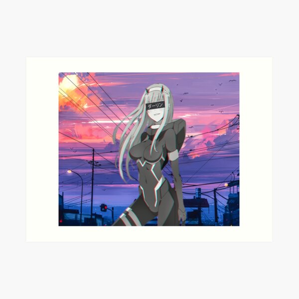 Zero Two Darling In The Franxx Vaporwave Art Print By Owen0920 Redbubble 3866