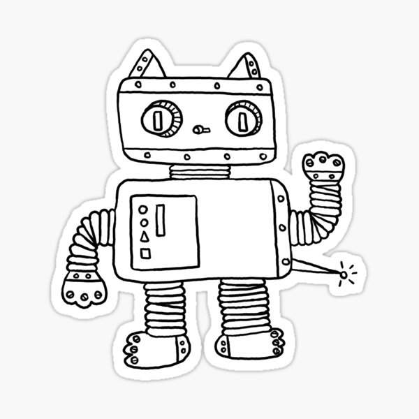 Item preview, Robot Cat designed and sold by Jennie Mahoney.