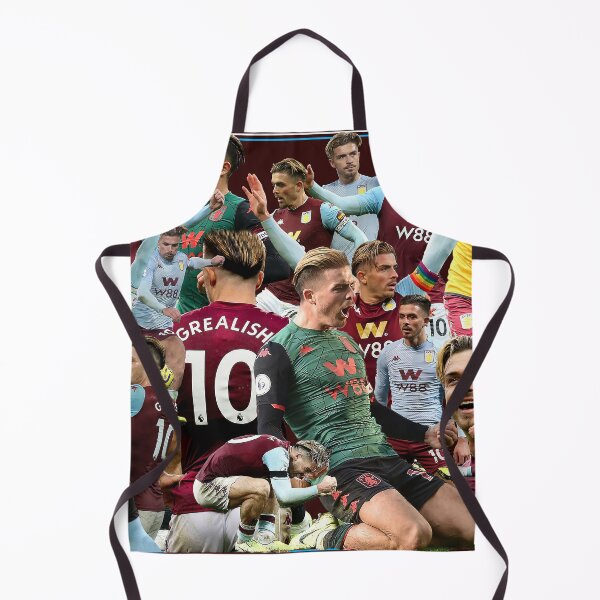 Item preview, aston villa football club legends prints posters squad jack grealish collage designed and sold by madein1874.