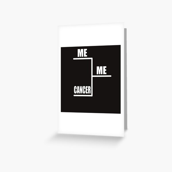 Me Vs Cancer Bracket Greeting Card