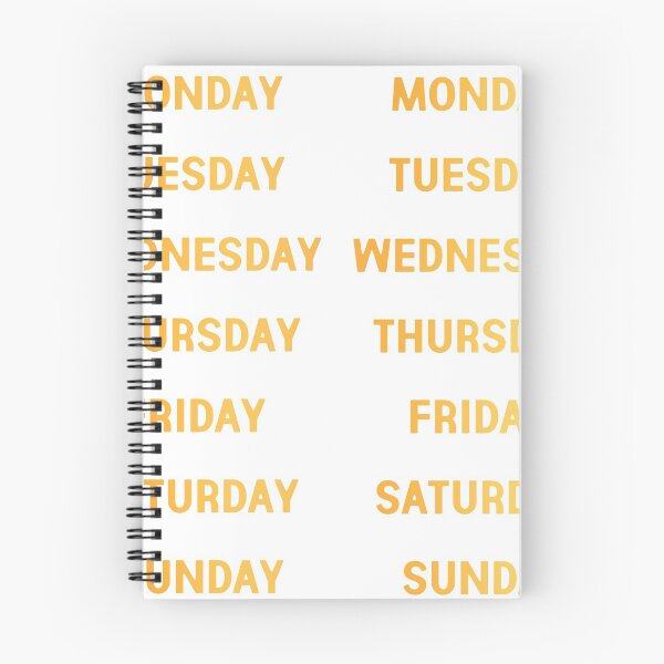 Item preview, days of the week yellow  designed and sold by Aricyr.