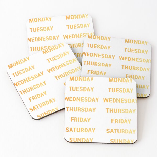 Item preview, days of the week yellow  designed and sold by Aricyr.