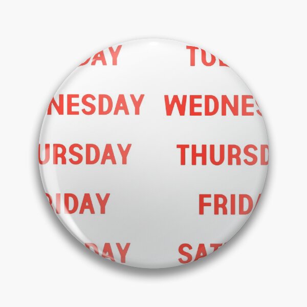 Item preview, days of the week red  designed and sold by Aricyr.
