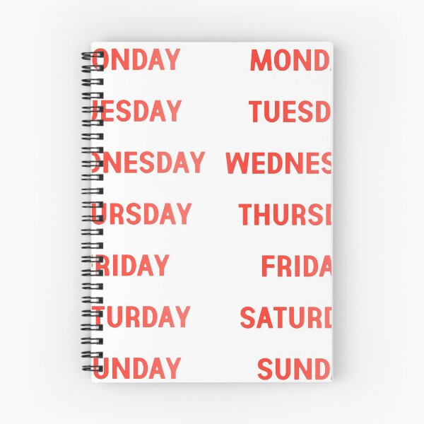 Item preview, days of the week red  designed and sold by Aricyr.