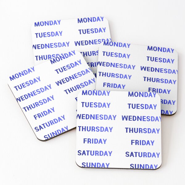 Item preview, days of the week blue  designed and sold by Aricyr.