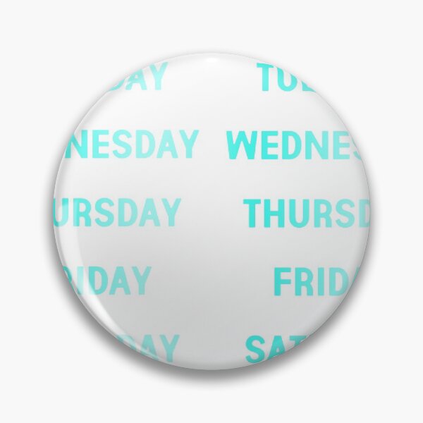 Item preview, days of the week turquoise  designed and sold by Aricyr.