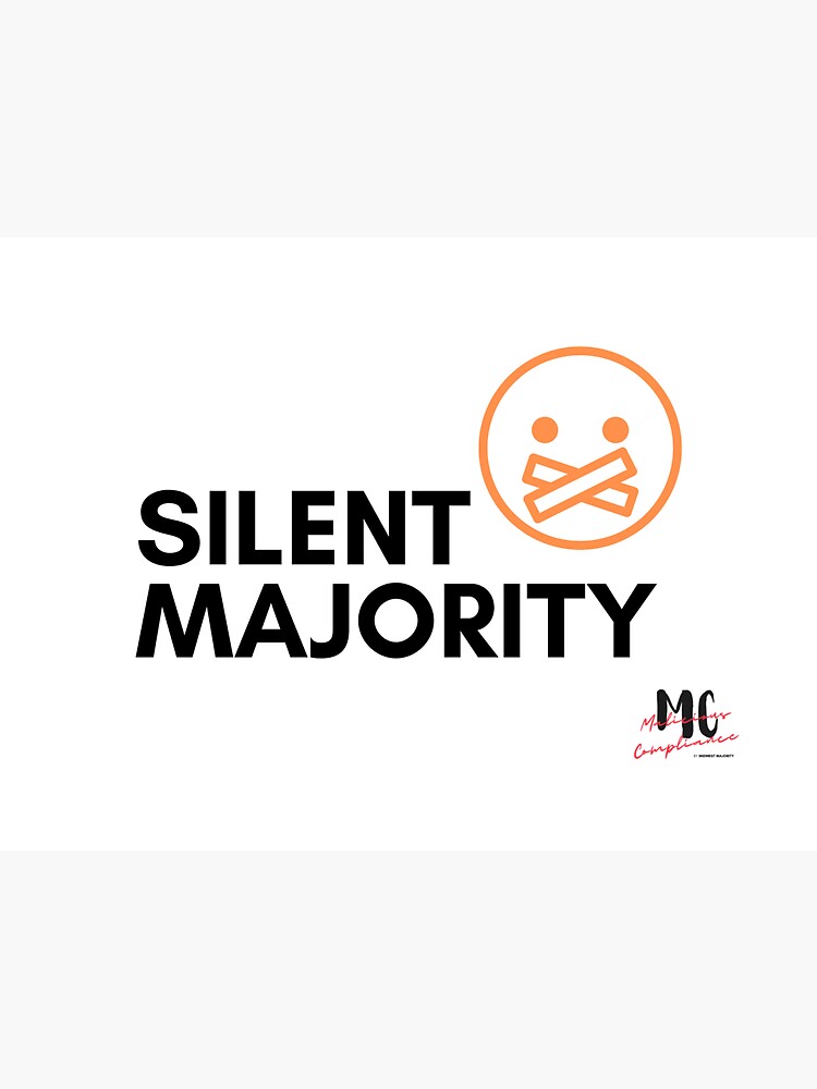 "Silent Majority White" Sticker for Sale by MidwestMajority Redbubble