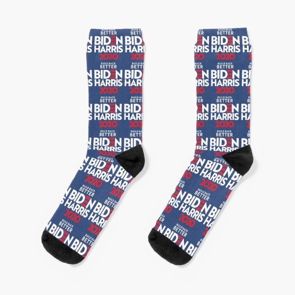 Joe Biden Kamala Harris Novelty Crew Socks 2020 President Election Voting Build Back Better