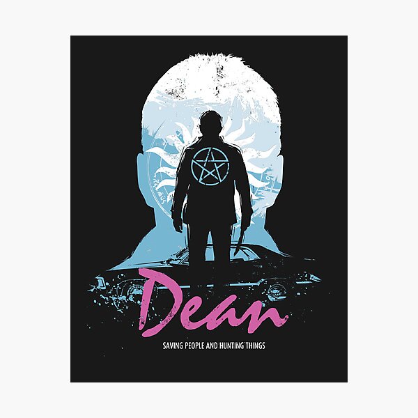 I Hunt, Therefore I Am (Dean - Supernatural & Drive) Photographic Print