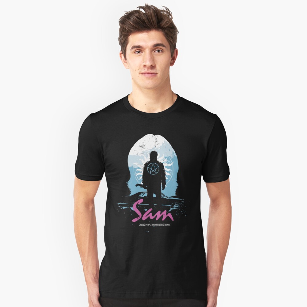 The Song Remains The Same (Sam - Supernatural & Drive) Slim Fit T-Shirt