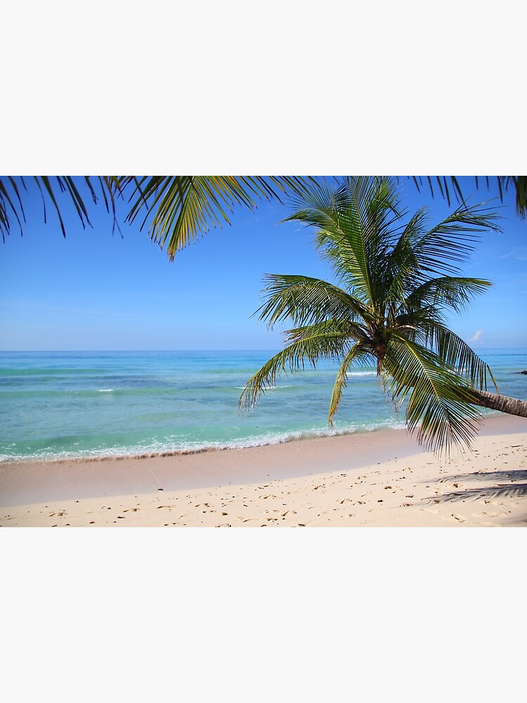 Thumbnail 2 of 2, Greeting Card, Tropical Caribbean Beach designed and sold by OurBarbados.
