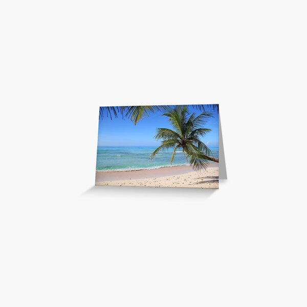 Tropical Caribbean Beach Greeting Card