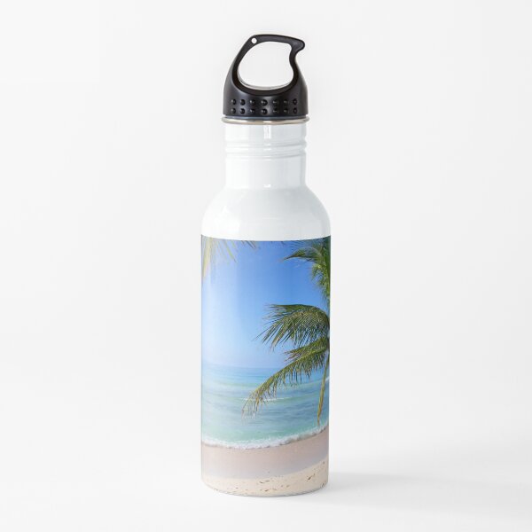 Tropical Caribbean Beach Water Bottle