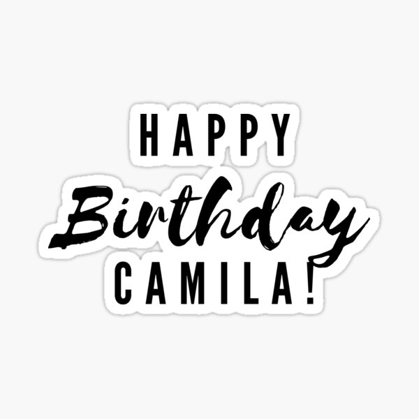 ¡Feliz cumpleaños Camila! Pegatina