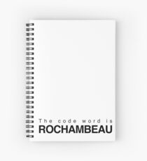 The code word is Rochambeau Spiral Notebook