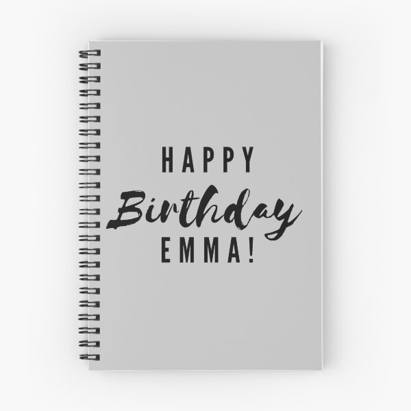 Aperçu de l'œuvre Joyeux anniversaire Emma! créée et vendue par CreativeText.