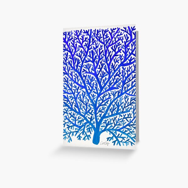 Item preview, Fan Coral – Blue Ombré designed and sold by Cat Coquillette.