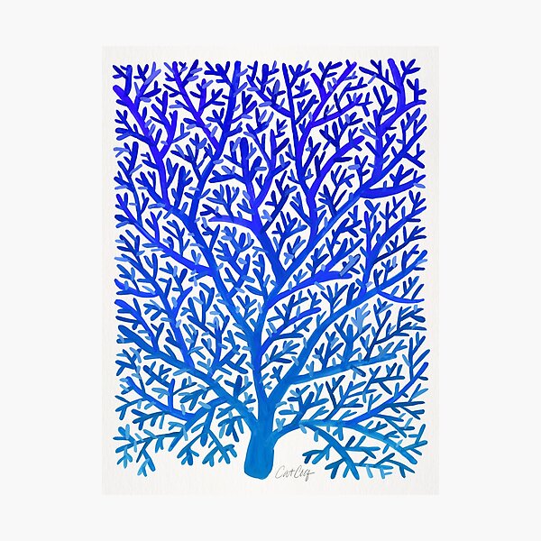 Item preview, Fan Coral – Blue Ombré designed and sold by Cat Coquillette.