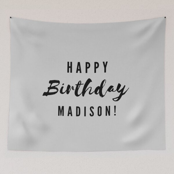 Item preview, Happy Birthday Madison! designed and sold by CreativeText.