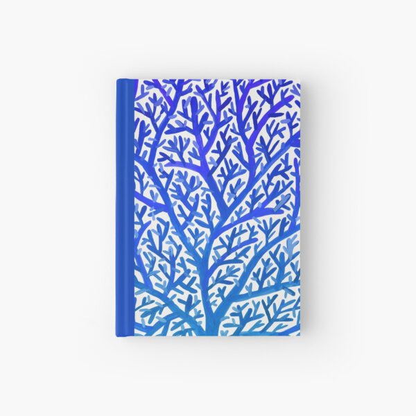 Fan Coral – Blue Ombré Hardcover Journal