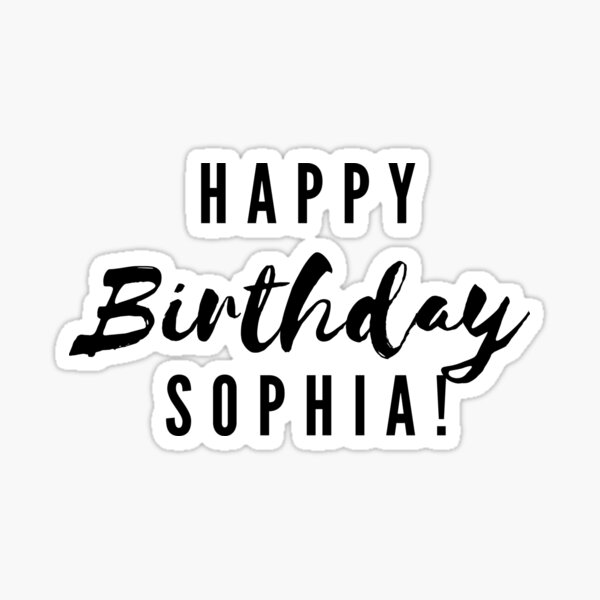 Happy Birthday Sophia Mini Heart Tin Gift Present For Sophia WIth Chocolates 