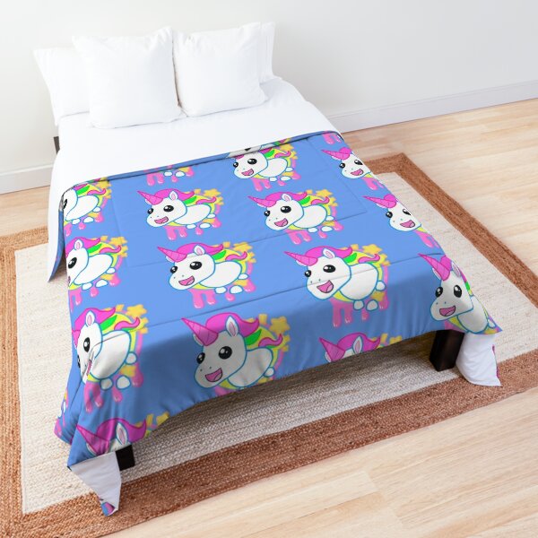Meganplays Roblox Comforters Redbubble - blue bed roblox