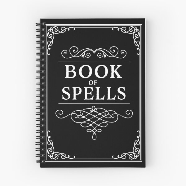 Item preview, Book of Spells Notebook Magic Witch Notebook designed and sold by PeachAndGold.