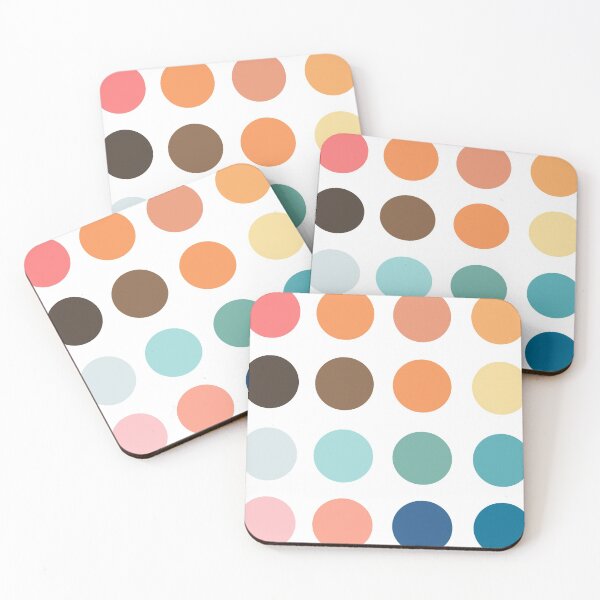 Item preview, dotted color palette vintage retro designed and sold by tinitart.