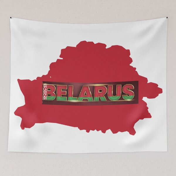 Item preview, Belarus Flag and Red Map designed and sold by Bliss Find And Design.
