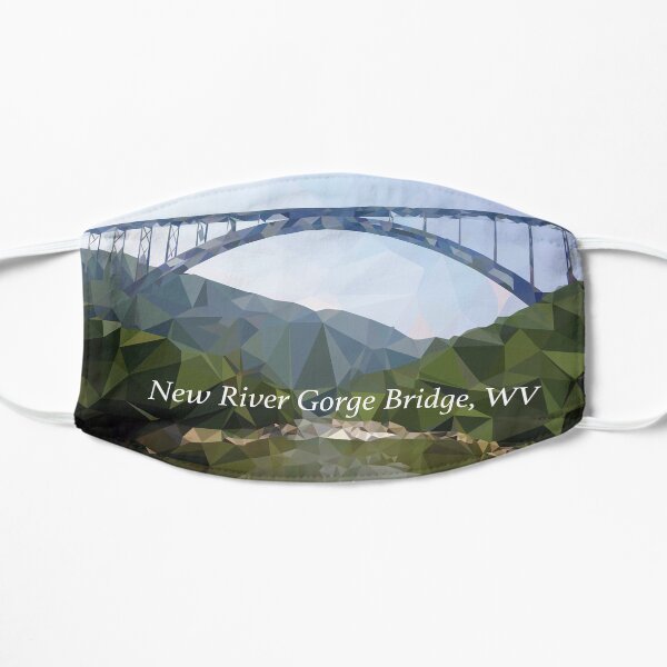 Low-Poly New River Gorge Bridge Flat Mask