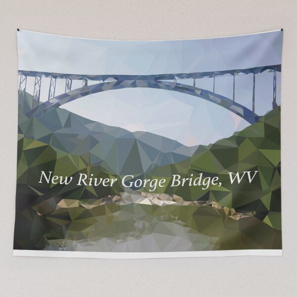 Artikelvorschau, Low-Poly New River Gorge Brücke entworfen und verkauft von A Lucas Studio.