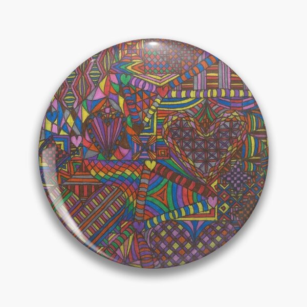 Item preview, Colorful Zentangled Hearts designed and sold by neptuniansky.