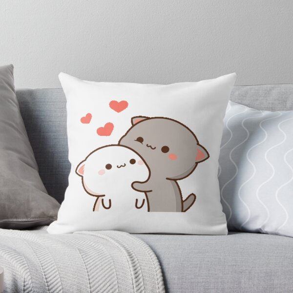 cute cats Throw Pillow