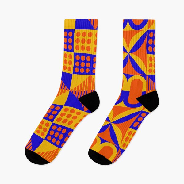 Artikelvorschau, Orangeblaues Muster entworfen und verkauft von PickCreation.
