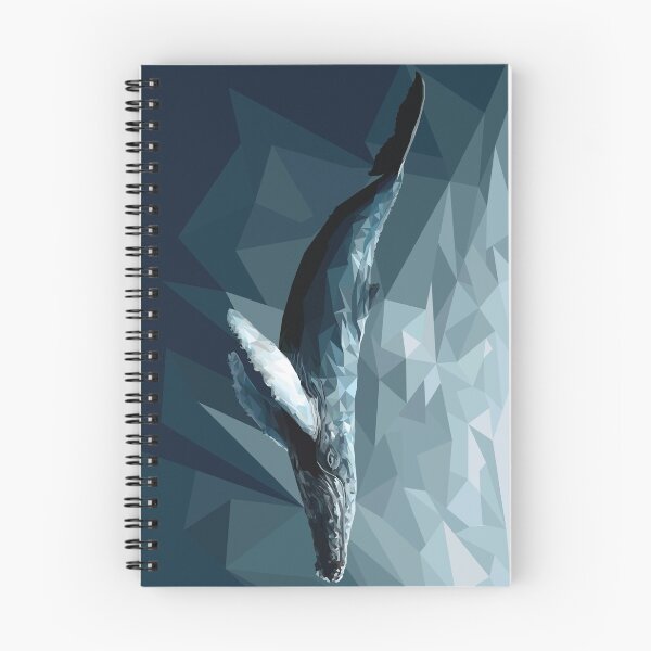 Item preview, Geometric Low Poly Whale designed and sold by A Lucas Studio.