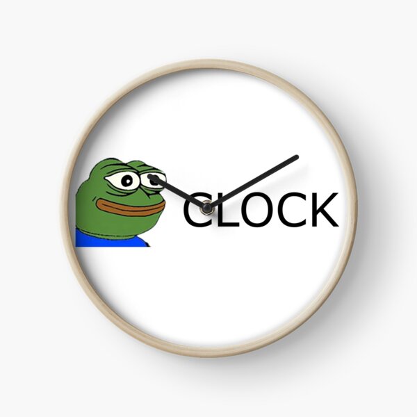 "YEP CLOCK" Clock for Sale by Vimpace Redbubble