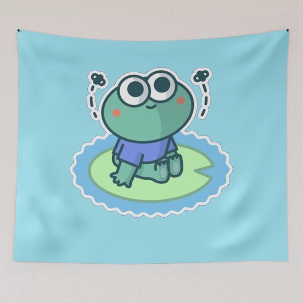 Item preview, Cute Frog on a Lily Pad Mask designed and sold by sillyaprons.