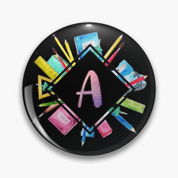 Item preview, Back To School Personalized Monogram Letter A designed and sold by MysticMagpie.