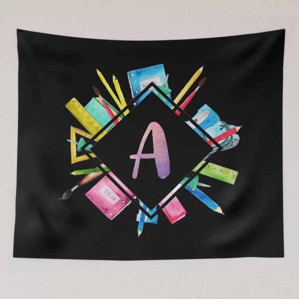 Item preview, Back To School Personalized Monogram Letter A designed and sold by MysticMagpie.