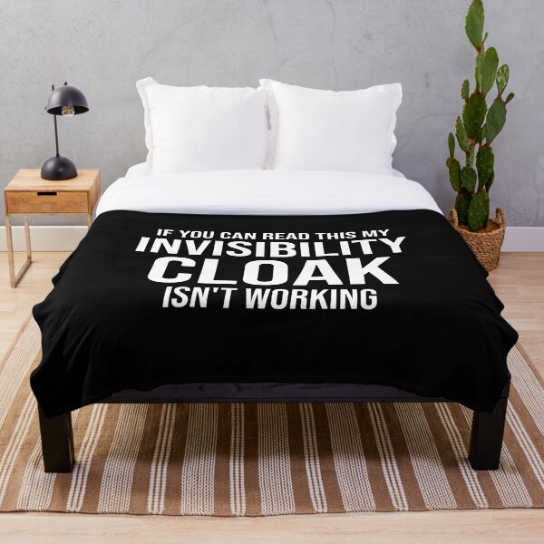 Invisibility Cloak Throw Blankets Redbubble