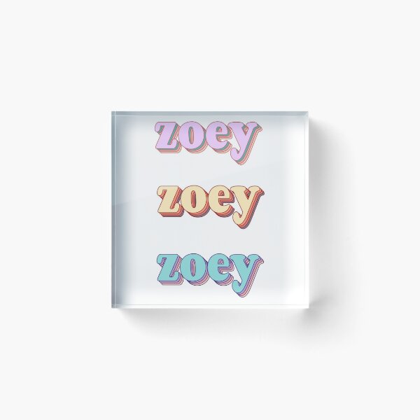 Artikelvorschau, Zoey Word Art entworfen und verkauft von Arexus.