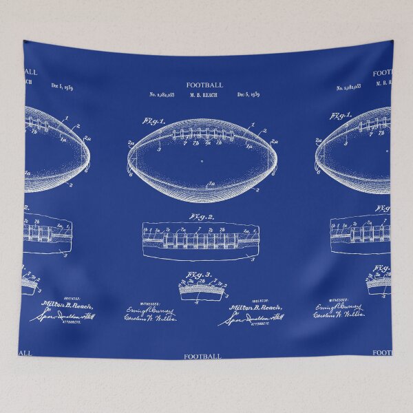 Item preview, NFL American Football Gift Patent Blueprints  designed and sold by MadebyDesign.