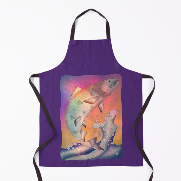 Item preview, Alaskan Jumping Silver Salmon designed and sold by nadya.